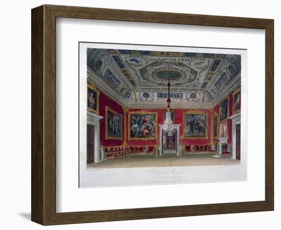 Interior View of the Drawing Room in Buckingham House, Westminster, London, 1817-Thomas Sutherland-Framed Giclee Print