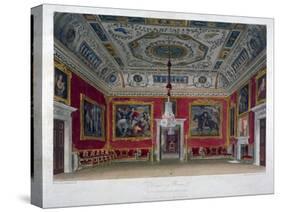 Interior View of the Drawing Room in Buckingham House, Westminster, London, 1817-Thomas Sutherland-Stretched Canvas