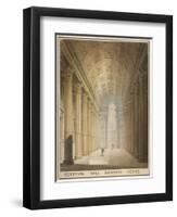 Interior View of the Egyptian Hall, Mansion House, City of London, 1820-Charles Wild-Framed Giclee Print