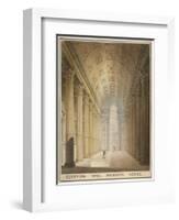 Interior View of the Egyptian Hall, Mansion House, City of London, 1820-Charles Wild-Framed Giclee Print