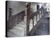 Interior View of the Grand Staircase in Charterhouse, London, 1880-Henry Dixon-Stretched Canvas