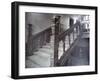 Interior View of the Grand Staircase in Charterhouse, London, 1880-Henry Dixon-Framed Photographic Print