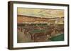 Interior View of the Graney Pool Hall - San Francisco, CA-Lantern Press-Framed Art Print