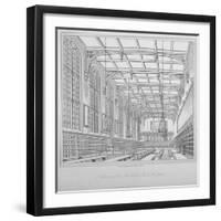 Interior View of the Hall, Christ's Hospital, City of London, 1833-Henry Shaw-Framed Giclee Print