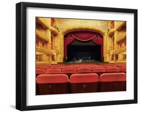 Interior view of the hall of the Theatro Municipal, Rio de Janeiro, Brazil, South America-Karol Kozlowski-Framed Photographic Print