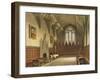 Interior View of the Hall of University College from the 'History of Oxford'-Augustus Charles Pugin-Framed Giclee Print