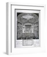 Interior View of the Haymarket Theatre, London, on its Opening Night in 1821-James Stow-Framed Giclee Print