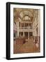 Interior View of the Hornby Library, Liverpool-null-Framed Art Print