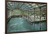 Interior View of the Indoor Sutro Baths - San Francisco, CA-Lantern Press-Framed Art Print