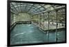 Interior View of the Indoor Sutro Baths - San Francisco, CA-Lantern Press-Framed Art Print