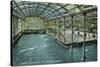Interior View of the Indoor Sutro Baths - San Francisco, CA-Lantern Press-Stretched Canvas