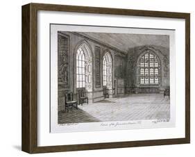 Interior View of the Jerusalem Chamber in Westminster Abbey, London, 1805-Frederick Nash-Framed Giclee Print