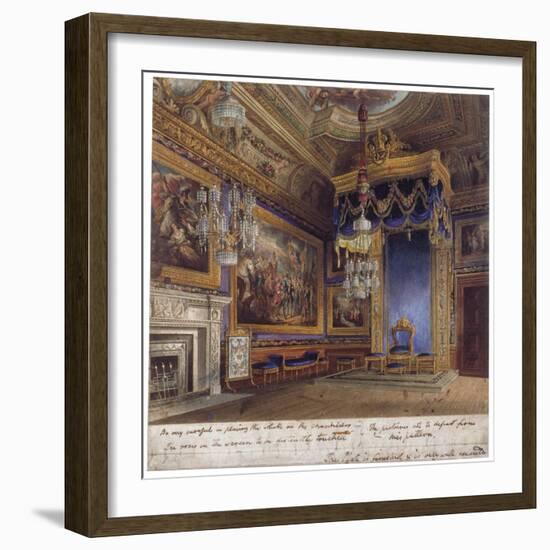 Interior View of the King's Audience Chamber in Windsor Castle, Berkshire, 1818-Thomas Sutherland-Framed Giclee Print