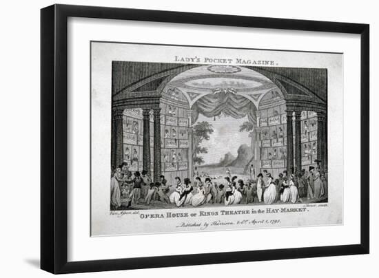 Interior View of the King's Theatre, Haymarket, London, 1795-James Sargant Storer-Framed Giclee Print