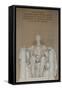 Interior View of the Lincoln Statue in the Lincoln Memorial-Michael Nolan-Framed Stretched Canvas