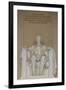 Interior View of the Lincoln Statue in the Lincoln Memorial-Michael Nolan-Framed Photographic Print