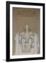 Interior View of the Lincoln Statue in the Lincoln Memorial-Michael Nolan-Framed Photographic Print