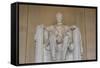 Interior View of the Lincoln Statue in the Lincoln Memorial-Michael Nolan-Framed Stretched Canvas