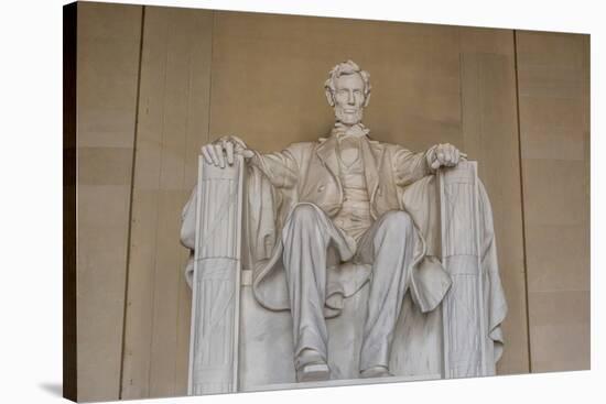 Interior View of the Lincoln Statue in the Lincoln Memorial-Michael Nolan-Stretched Canvas