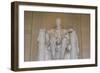Interior View of the Lincoln Statue in the Lincoln Memorial-Michael Nolan-Framed Photographic Print