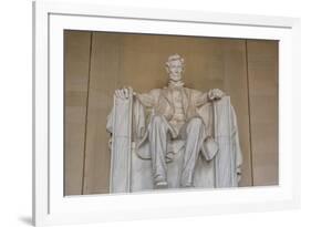 Interior View of the Lincoln Statue in the Lincoln Memorial-Michael Nolan-Framed Photographic Print