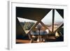 Interior View of the Living Room Interior of a Geodesic Dome House-John Dominis-Framed Photographic Print