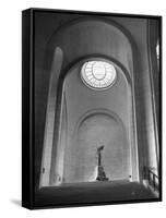 Interior View of the Louvre Museum-Ed Clark-Framed Stretched Canvas