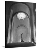 Interior View of the Louvre Museum-Ed Clark-Stretched Canvas