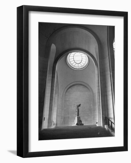 Interior View of the Louvre Museum-Ed Clark-Framed Premium Photographic Print