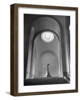 Interior View of the Louvre Museum-Ed Clark-Framed Photographic Print