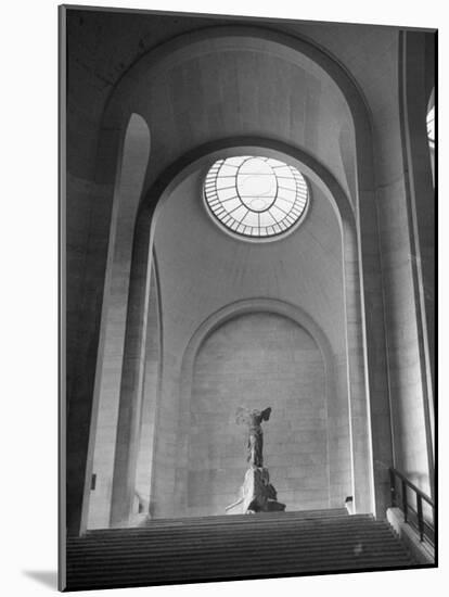 Interior View of the Louvre Museum-Ed Clark-Mounted Photographic Print