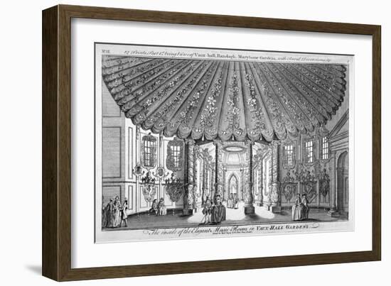 Interior View of the Music Room in Vauxhall Gardens, Lambeth, London, C1752-Samuel Wale-Framed Giclee Print
