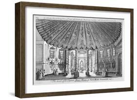 Interior View of the Music Room in Vauxhall Gardens, Lambeth, London, C1752-Samuel Wale-Framed Giclee Print