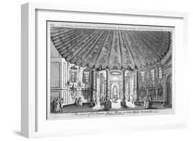 Interior View of the Music Room in Vauxhall Gardens, Lambeth, London, C1752-Samuel Wale-Framed Giclee Print