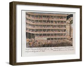 Interior View of the National Theater, Vienna-null-Framed Giclee Print