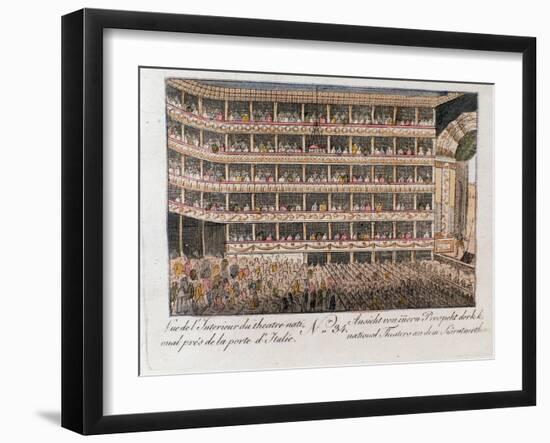 Interior View of the National Theater, Vienna-null-Framed Giclee Print