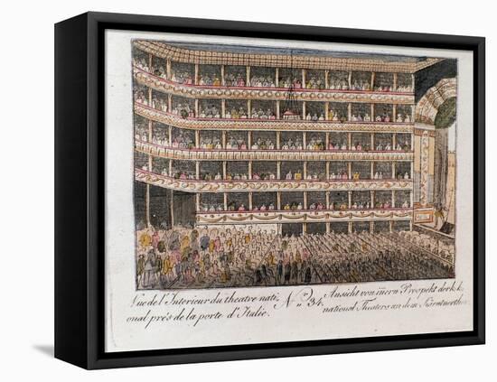 Interior View of the National Theater, Vienna-null-Framed Stretched Canvas
