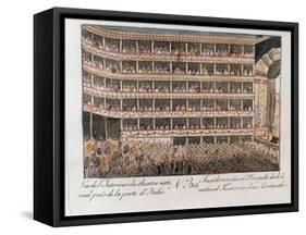 Interior View of the National Theater, Vienna-null-Framed Stretched Canvas