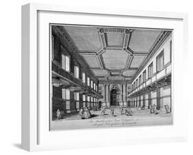 Interior View of the New Chapel, Royal Naval Hospital, Greenwich, London, C1790-George Bickham-Framed Giclee Print