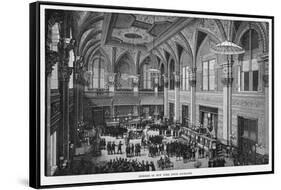 Interior View of the New New York Stock Exchange-null-Framed Stretched Canvas