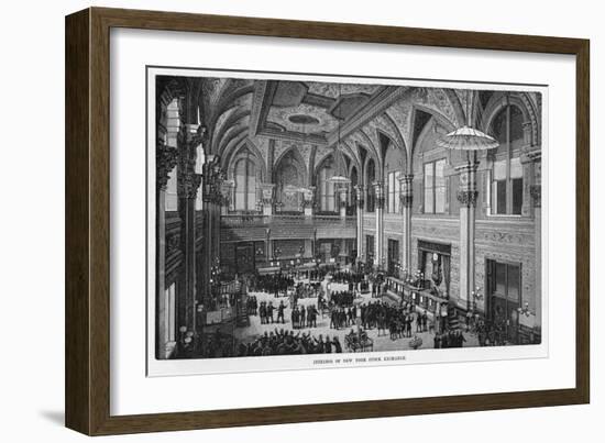 Interior View of the New New York Stock Exchange-null-Framed Photographic Print