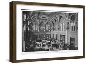 Interior View of the New New York Stock Exchange-null-Framed Photographic Print