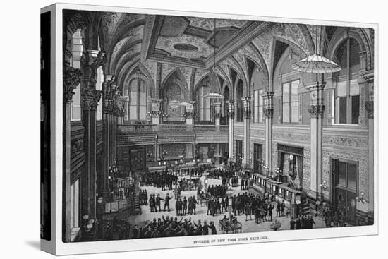 Interior View of the New New York Stock Exchange-null-Stretched Canvas