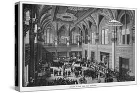 Interior View of the New New York Stock Exchange-null-Stretched Canvas