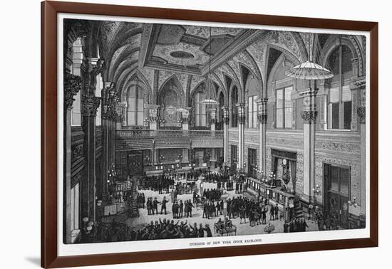 Interior View of the New New York Stock Exchange-null-Framed Photographic Print