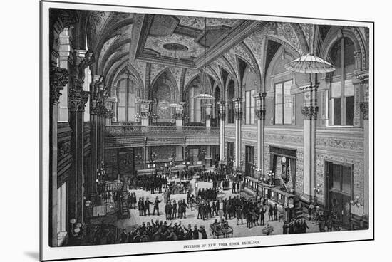 Interior View of the New New York Stock Exchange-null-Mounted Photographic Print