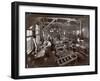 Interior View of the New York Yacht, Launch and Engine Co. on the Harlem River, New York, 1905-Byron Company-Framed Giclee Print