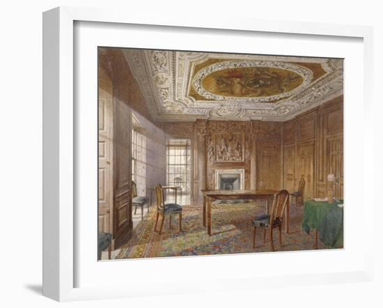 Interior View of the Oak Room, New River Head, Finsbury, London, 1886-John Crowther-Framed Giclee Print