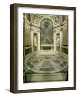 Interior View of the Octagonal Chigi Chapel, Begun by Raphael in 1513 Completed 1652-Giovanni Lorenzo Bernini-Framed Giclee Print