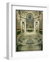 Interior View of the Octagonal Chigi Chapel, Begun by Raphael in 1513 Completed 1652-Giovanni Lorenzo Bernini-Framed Giclee Print